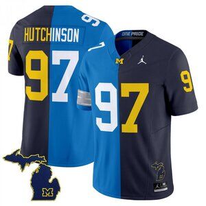 Mens Youths Kids Womens Aidan Hutchinson Navy Blue Jersey Vapor Stitched